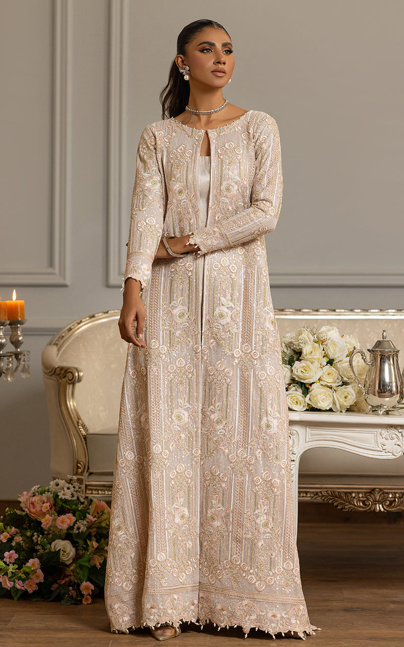 Embroidered Net Jacket Threads And Motifs Formal Dresses 25 Net Embroidered Jacket S Light Skin Net Embroidered Net Jacket Threads And Motifs Formal Dresses 25 Net Embroidered Jacket S Light Skin Net