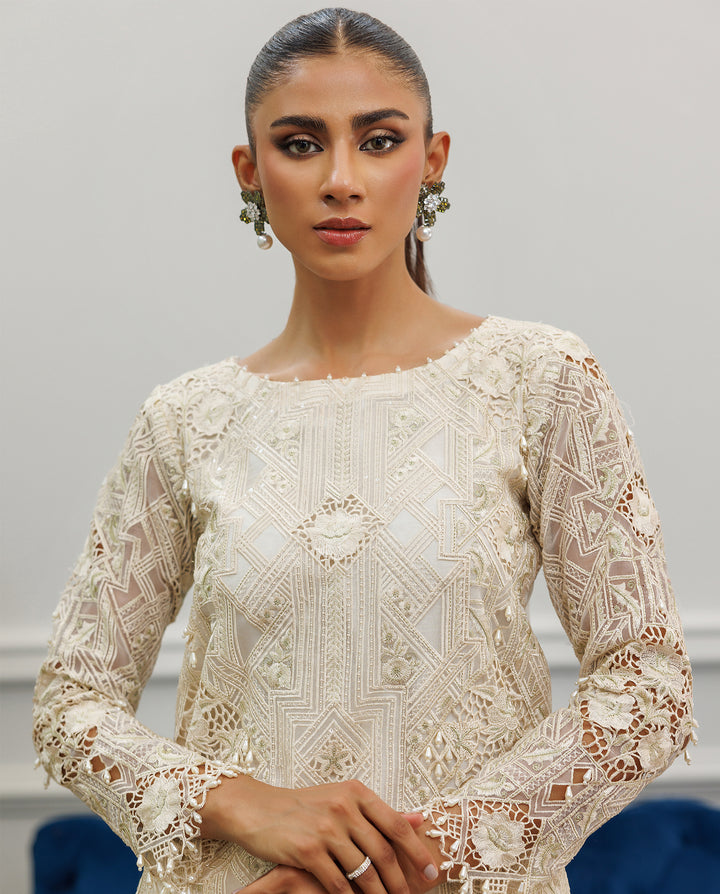 Embroidered Organza Shirt