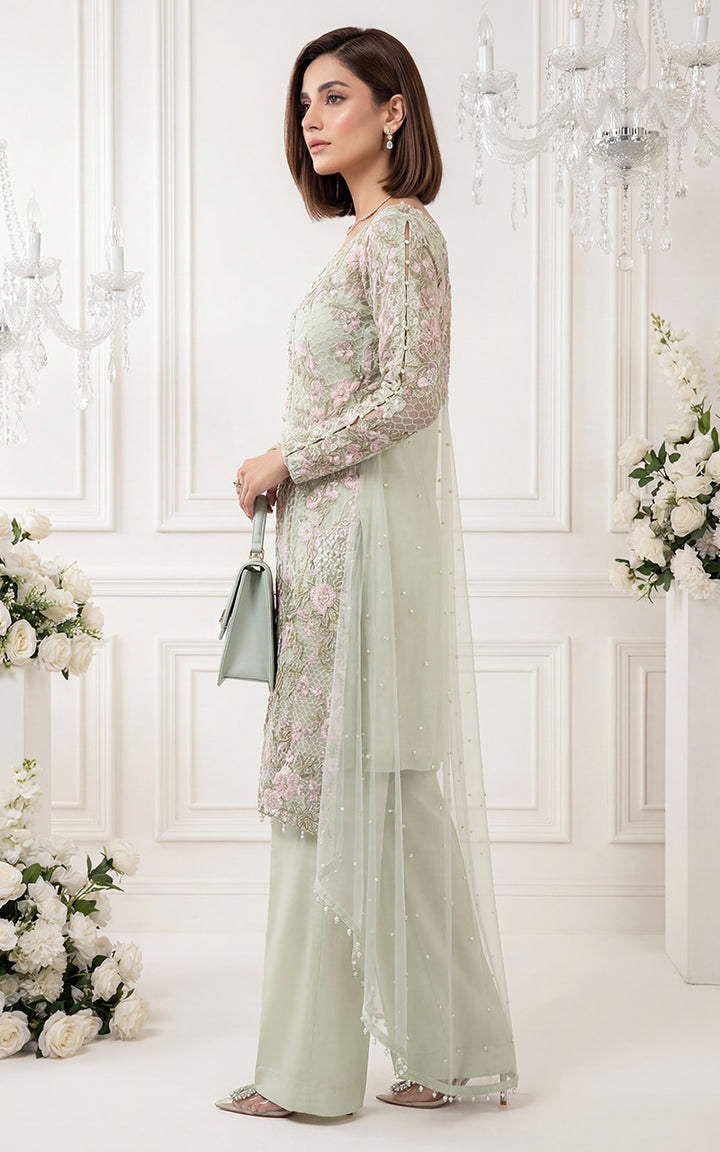 Mint Gardenia Lace Set