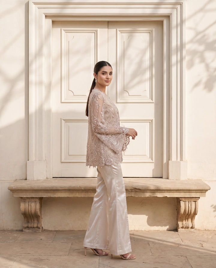 Elysian Pearl Shrug Set