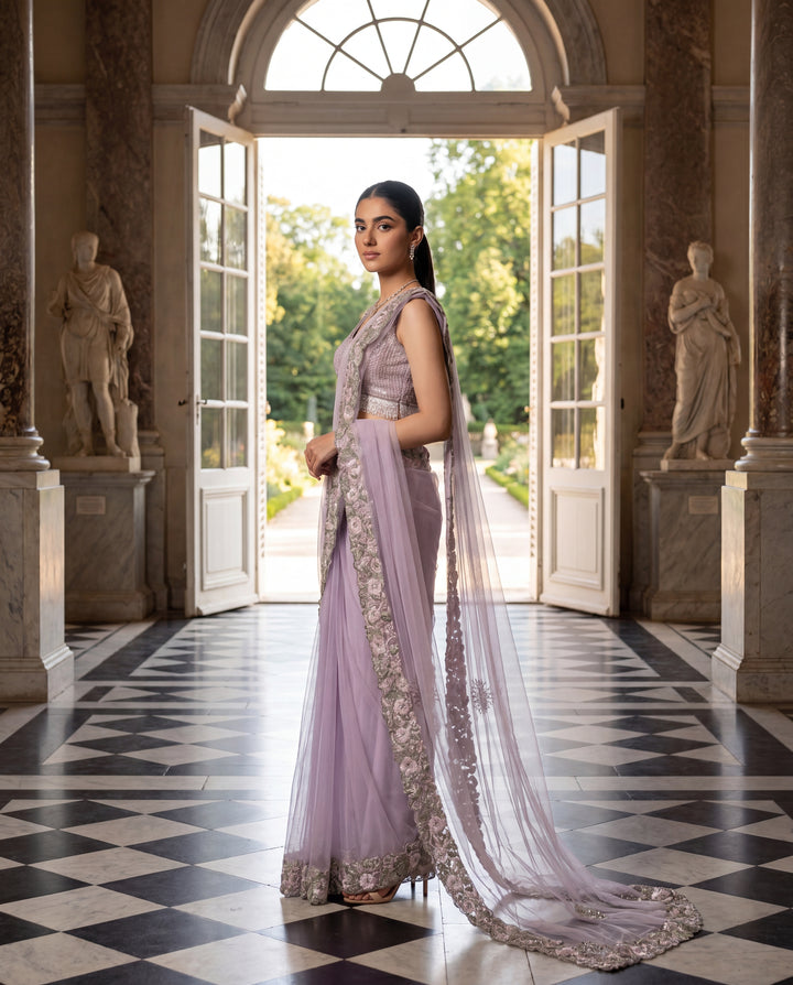 Lavender Luminaire Drape