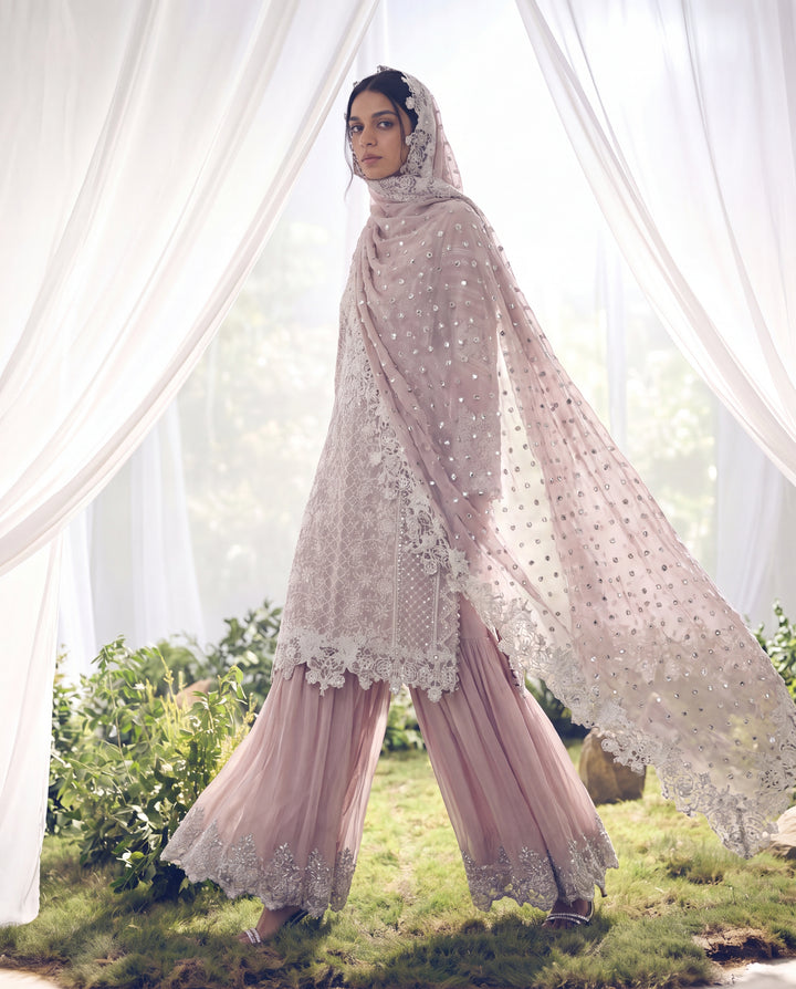 The Mauve Magic Dhaka Set