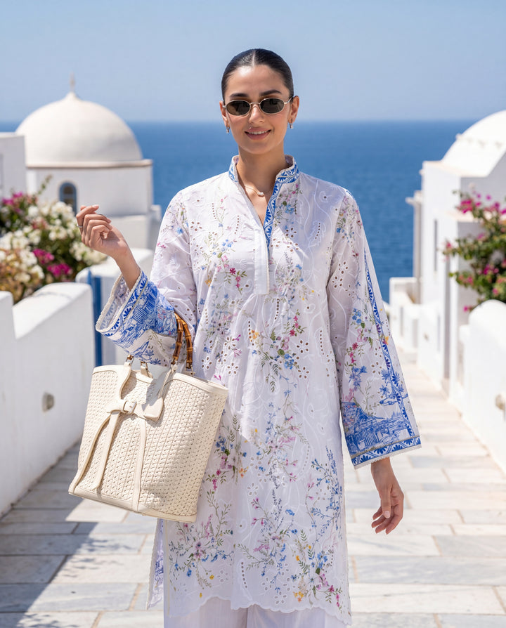 Cobalt Flora Eyelet Set (RTW 2PC)