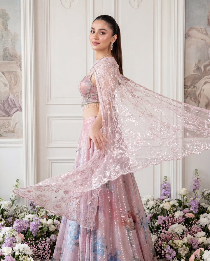 Amethyst Bloom Lehenga Set