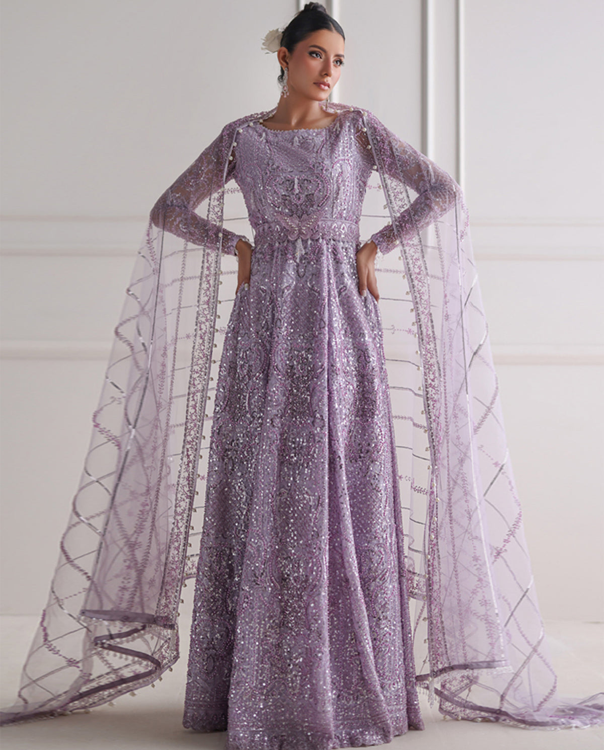 Net Embroidered Maxi (RTW)