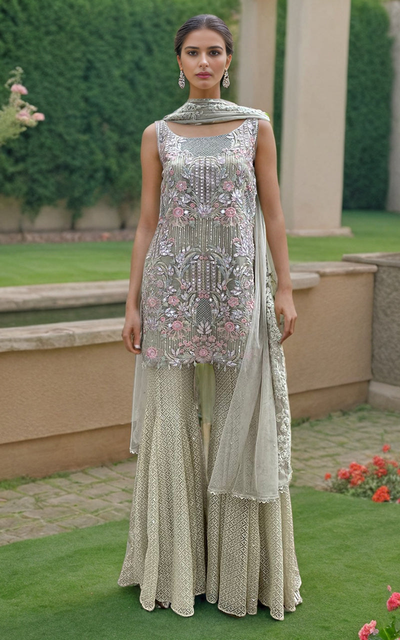 Unstitched Embroidered Fabric