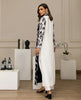 Unstitched Black & White Floral Elegance