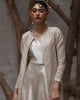 Unstitched Rose Ivory Jacket with Maxi Set