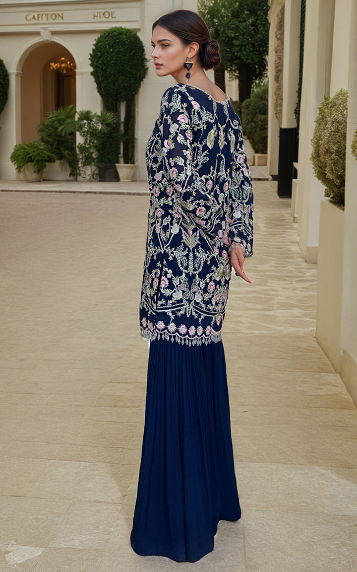 Chiffon Embroidered Shirt