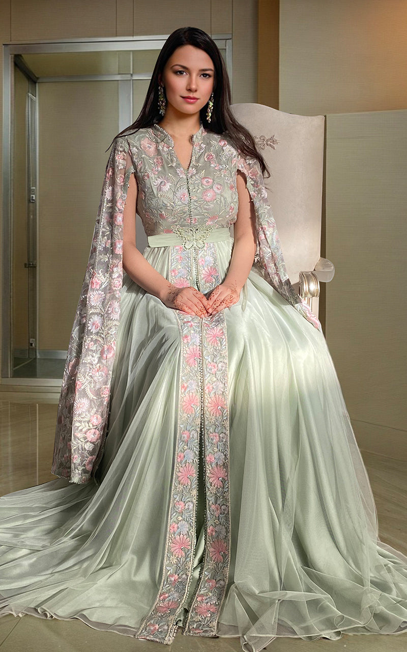 Organza Embroidered Maxi