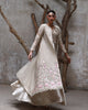 Unstitched Rose Ivory Jacket with Maxi Set