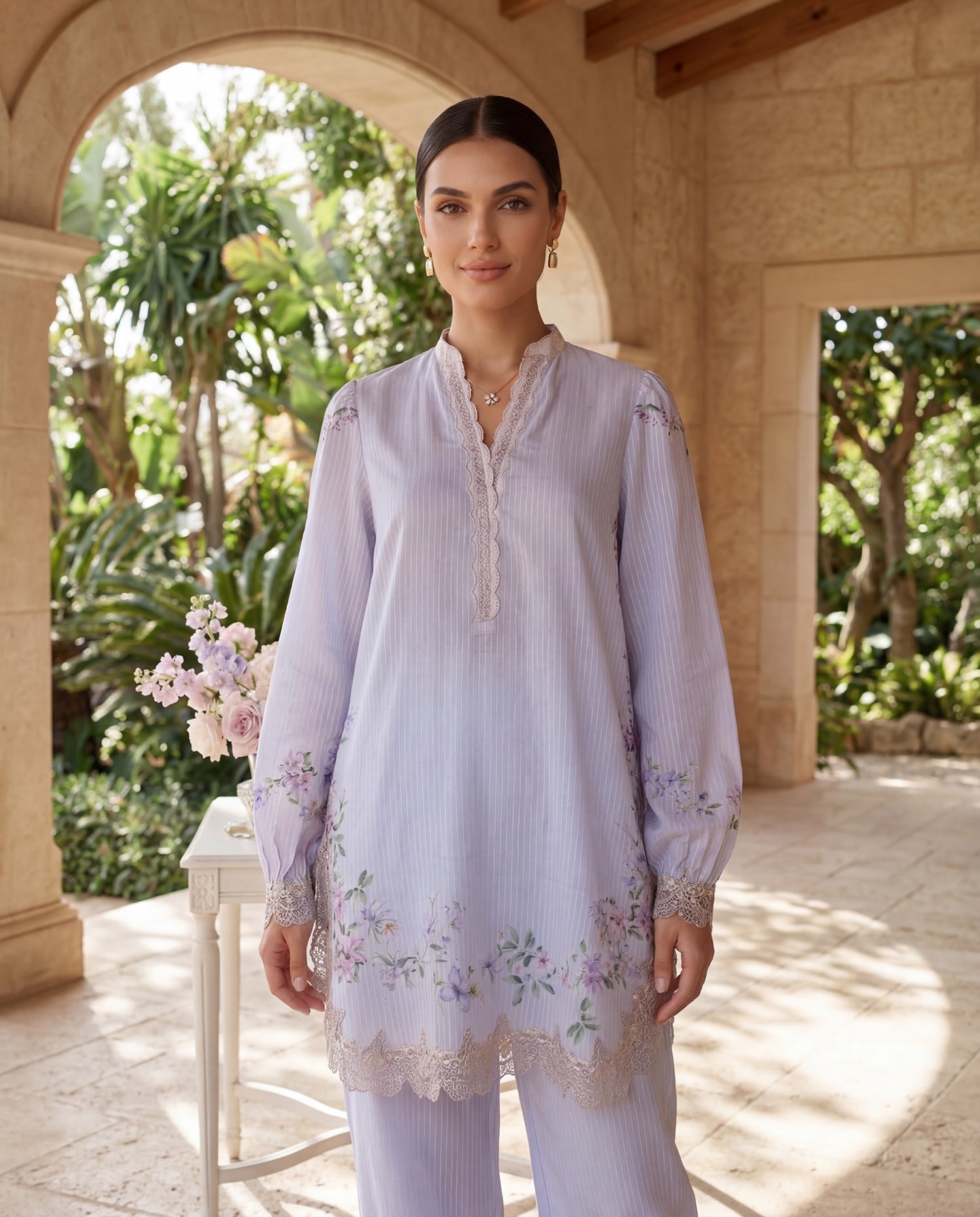 LAVENDER MIST STRIPE (RTW 2PC)