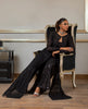 Unstitched Chiffon Embroidered Jacket With Jumpsuit