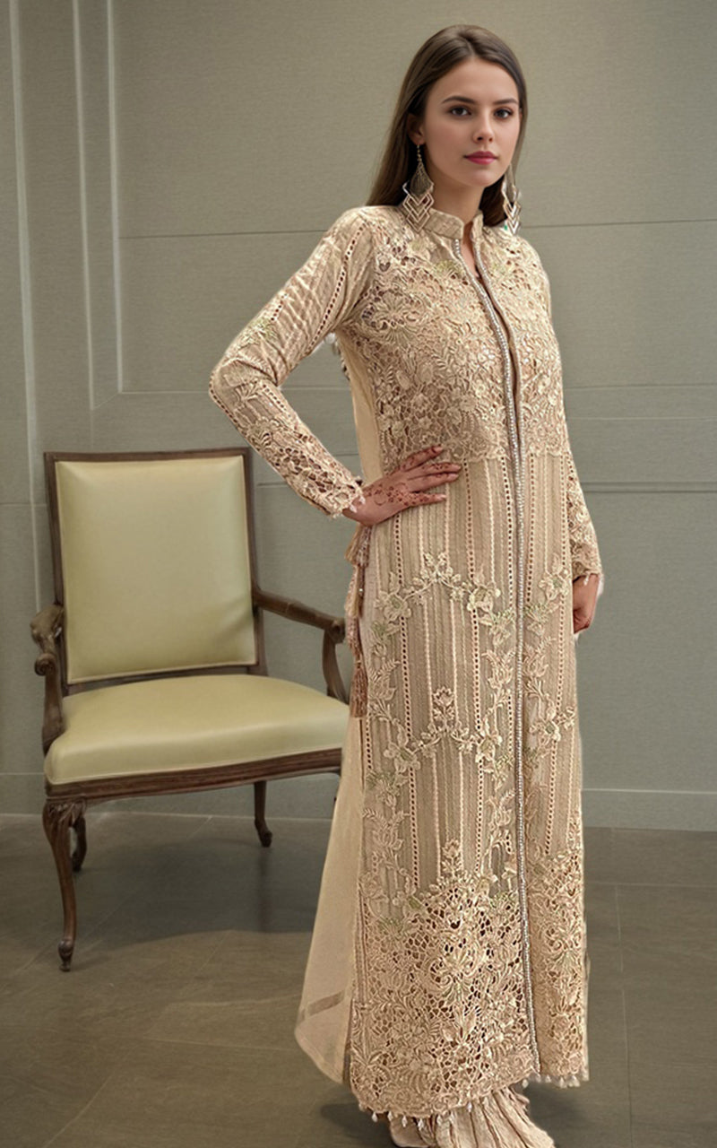 Organza Embroidered Jacket
