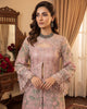 Unstitched Dusty Rose Festive Long Front Open Set