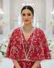 Ruby Rosette Cape Lehenga