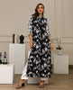 Unstitched Black & White Floral Elegance
