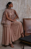 Organza Embroidered Jacket With Inner