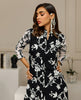 Unstitched Black & White Floral Elegance