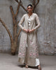 Unstitched Rose Ivory Jacket with Maxi Set