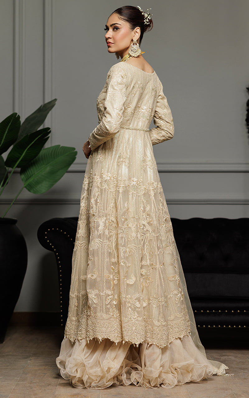 Net Embroidered Maxi