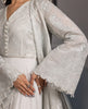 Organza Embroidered Jacket With Maxi