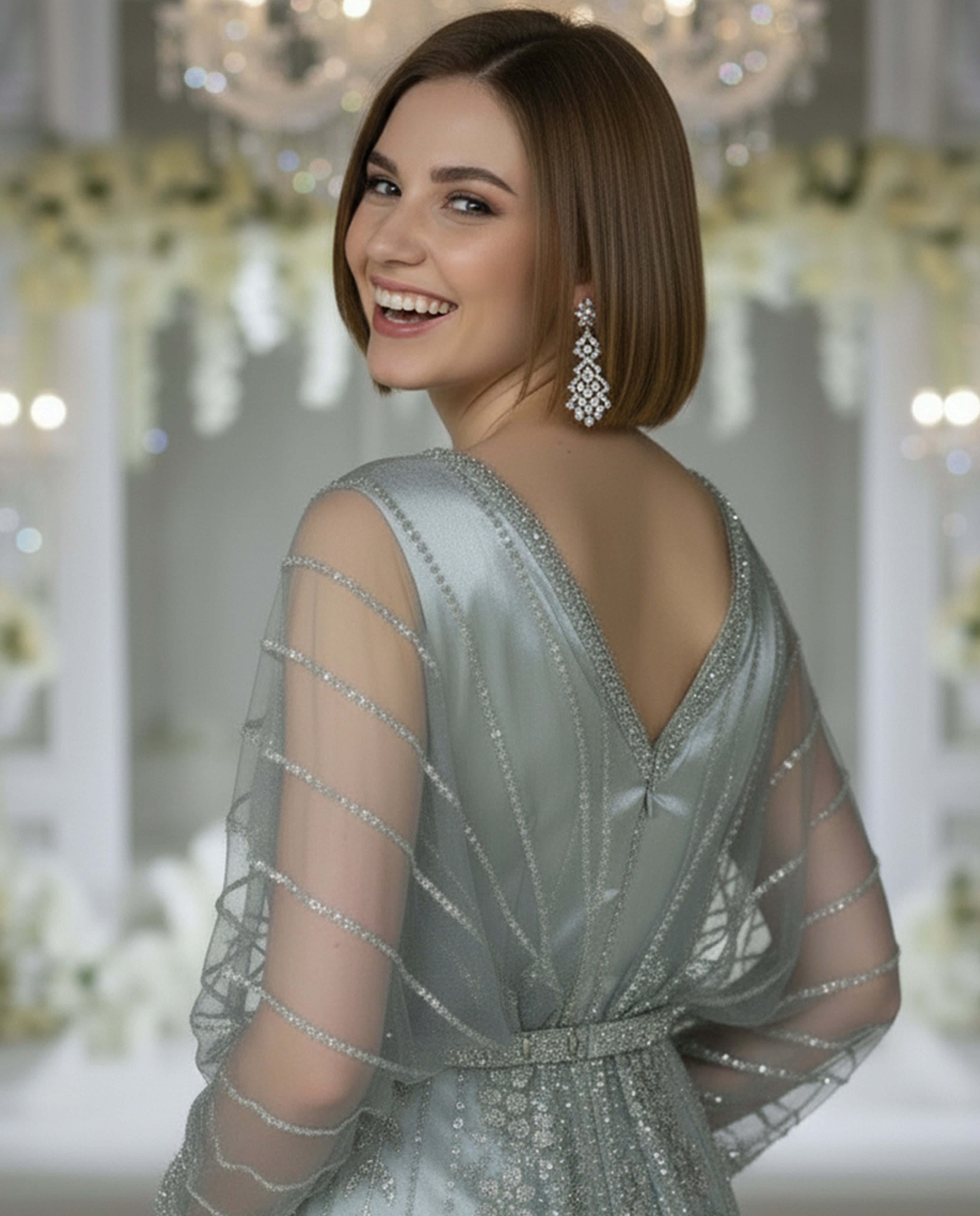 Celeste Mist Kaftan