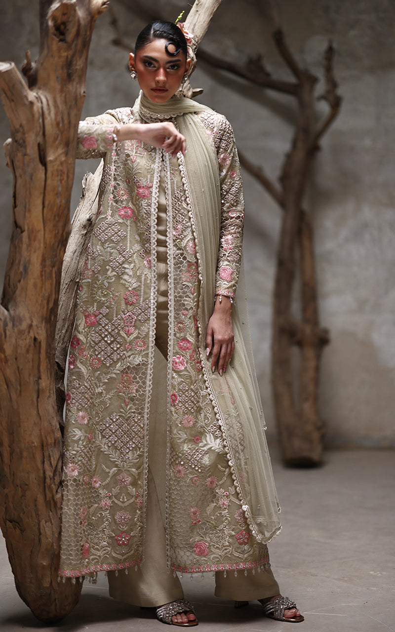 Organza Embroidered Jacket