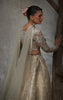 Organza Embroidered Blouse With Lehenga