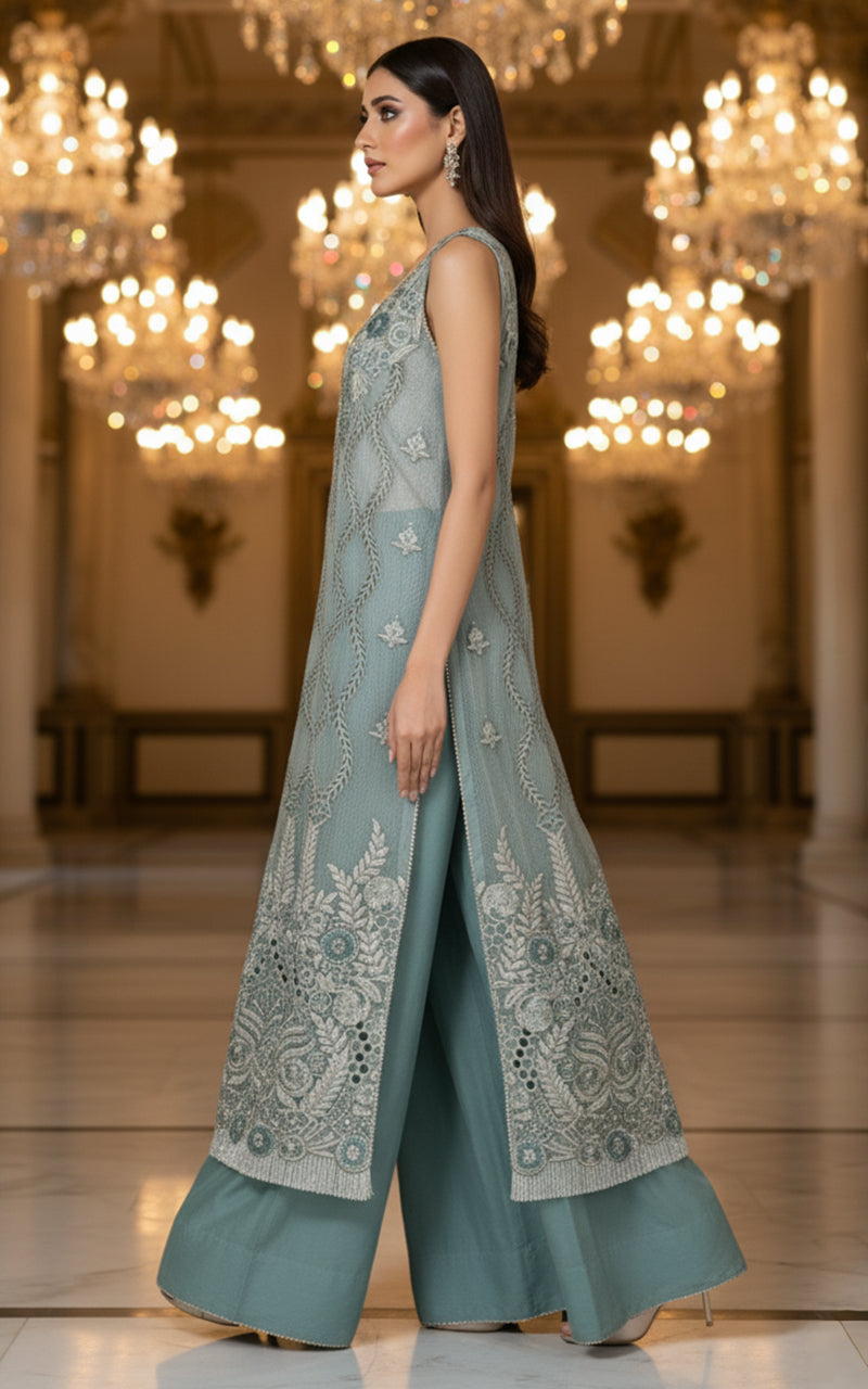 Embroidered Shirt With Blouse