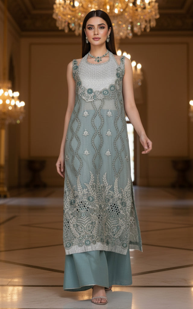 Embroidered Shirt With Blouse