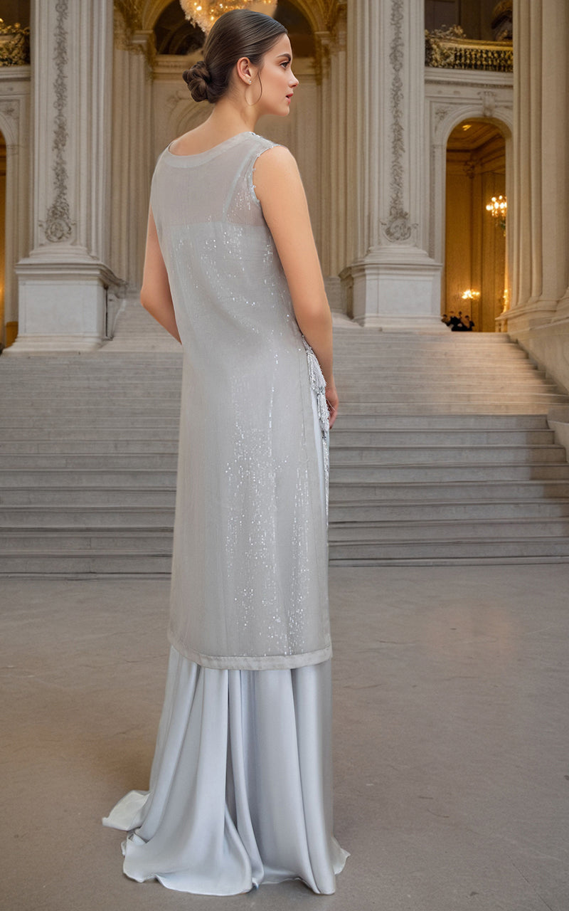 Embroidered Jacket With Skirt