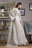 Unstitched Organza Embroidered Jacket With Maxi