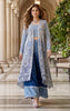 Unstitched Blue Ombre Embroidered Set