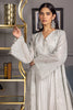 Unstitched Organza Embroidered Jacket With Maxi