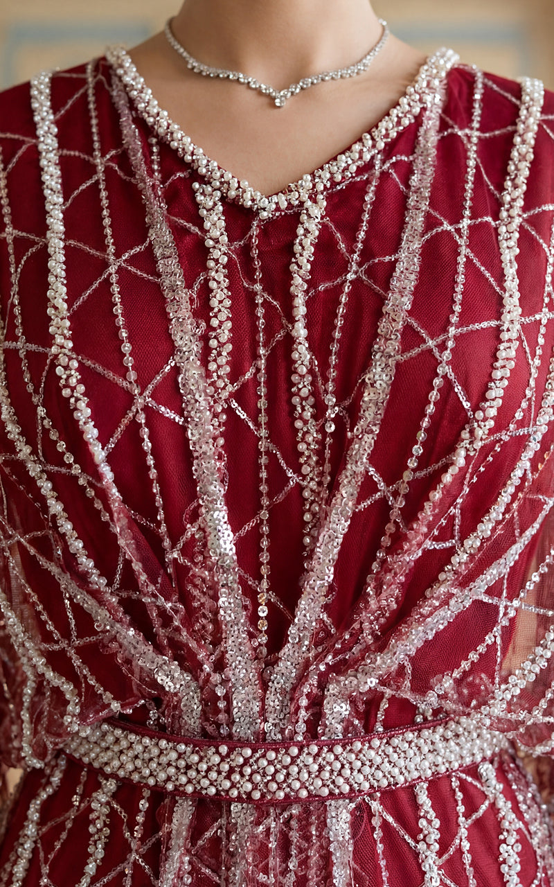 Net Embroidered Kaftan