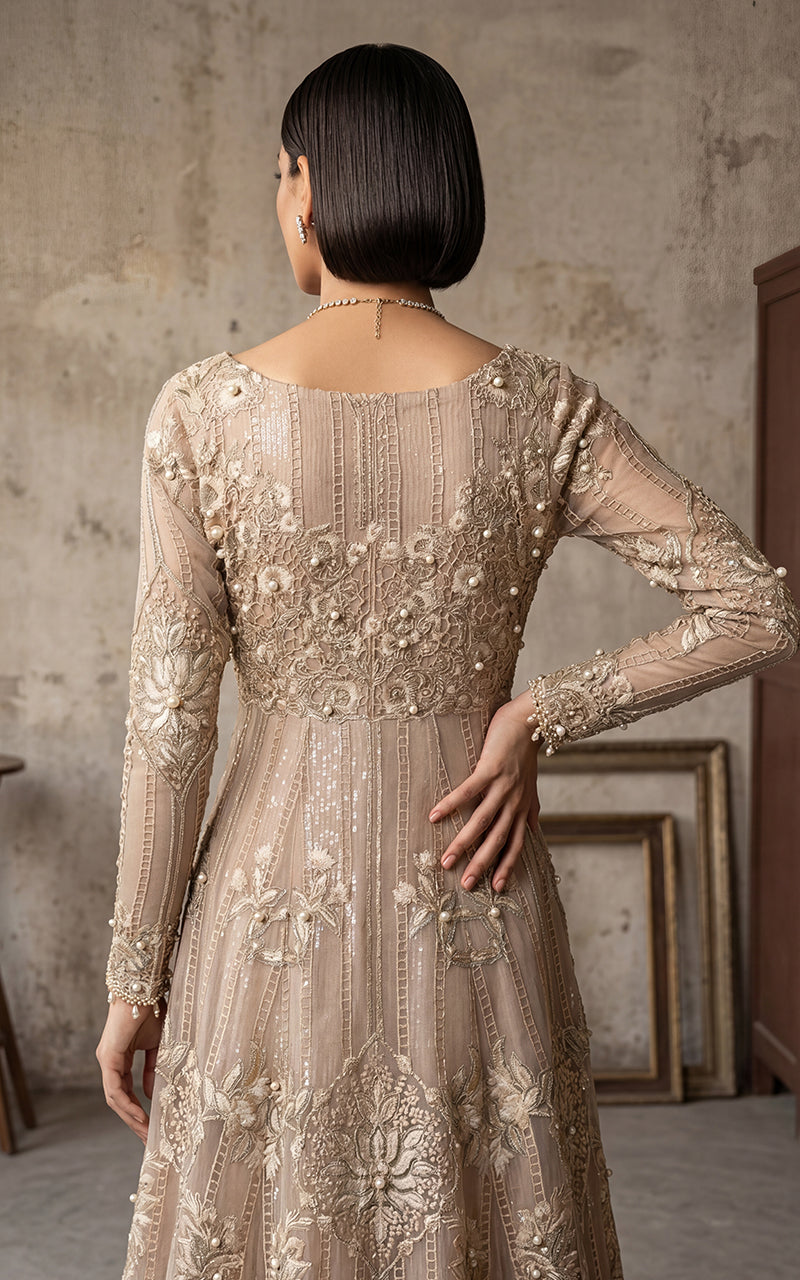 Unstitched Embroidered Maxi