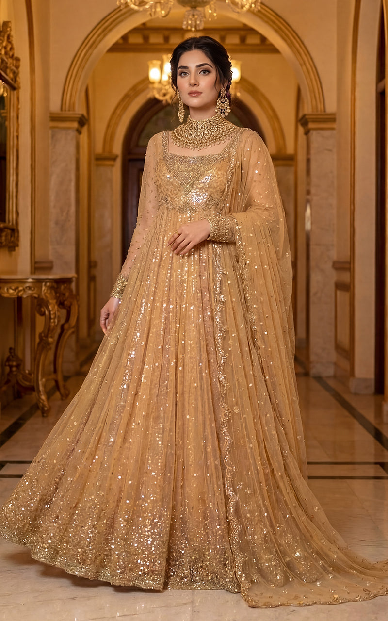 Fully Handwork Embroidered Dress With Dupatta