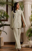 Embroidered Cape With Trouser