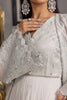 Unstitched Organza Embroidered Jacket With Maxi