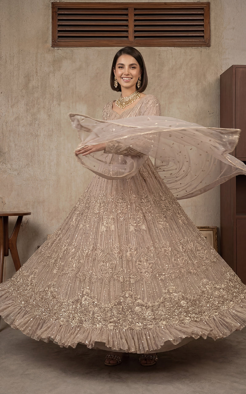 Zariya Champagne Pishwas