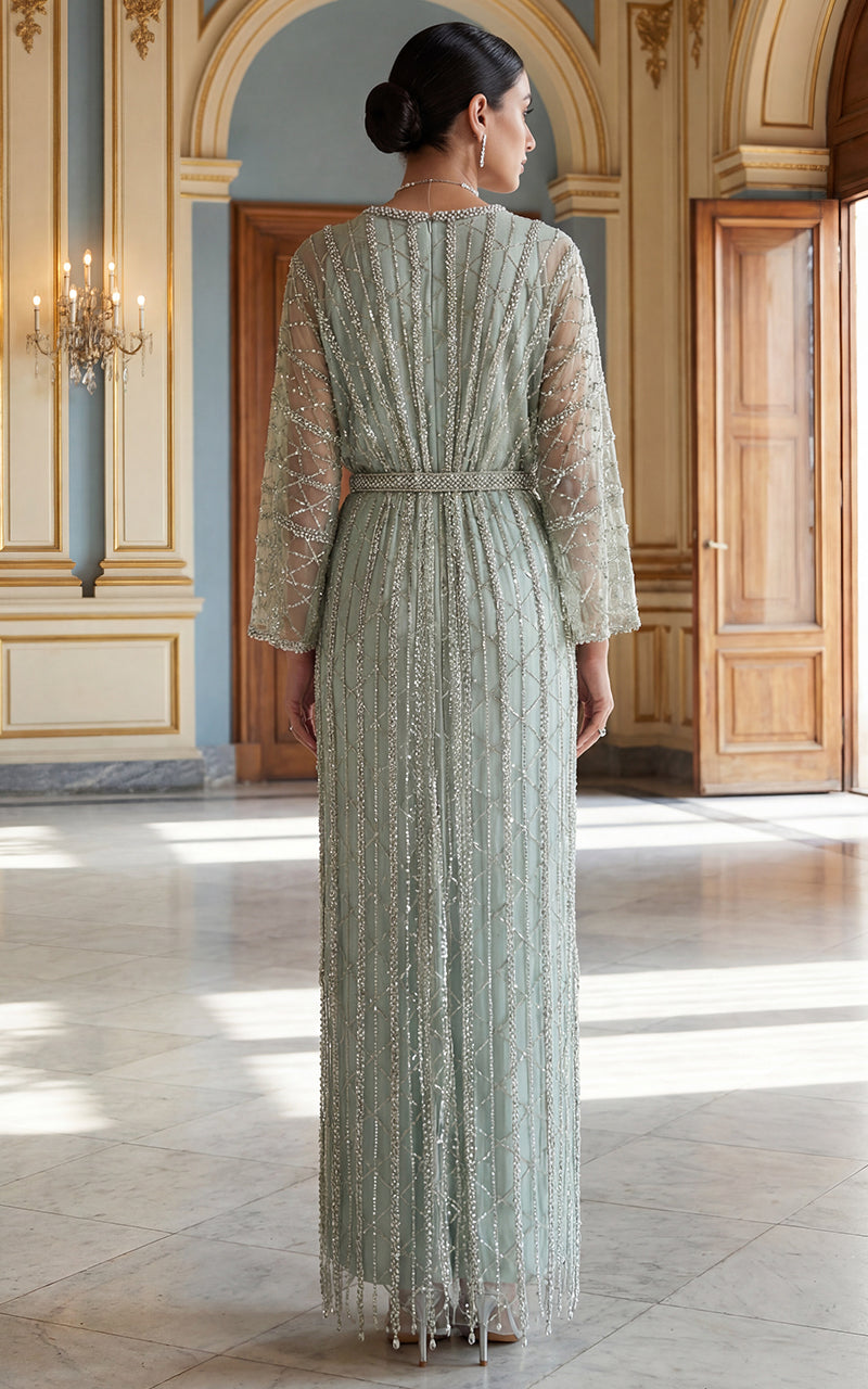 Net Embroidered Kaftan