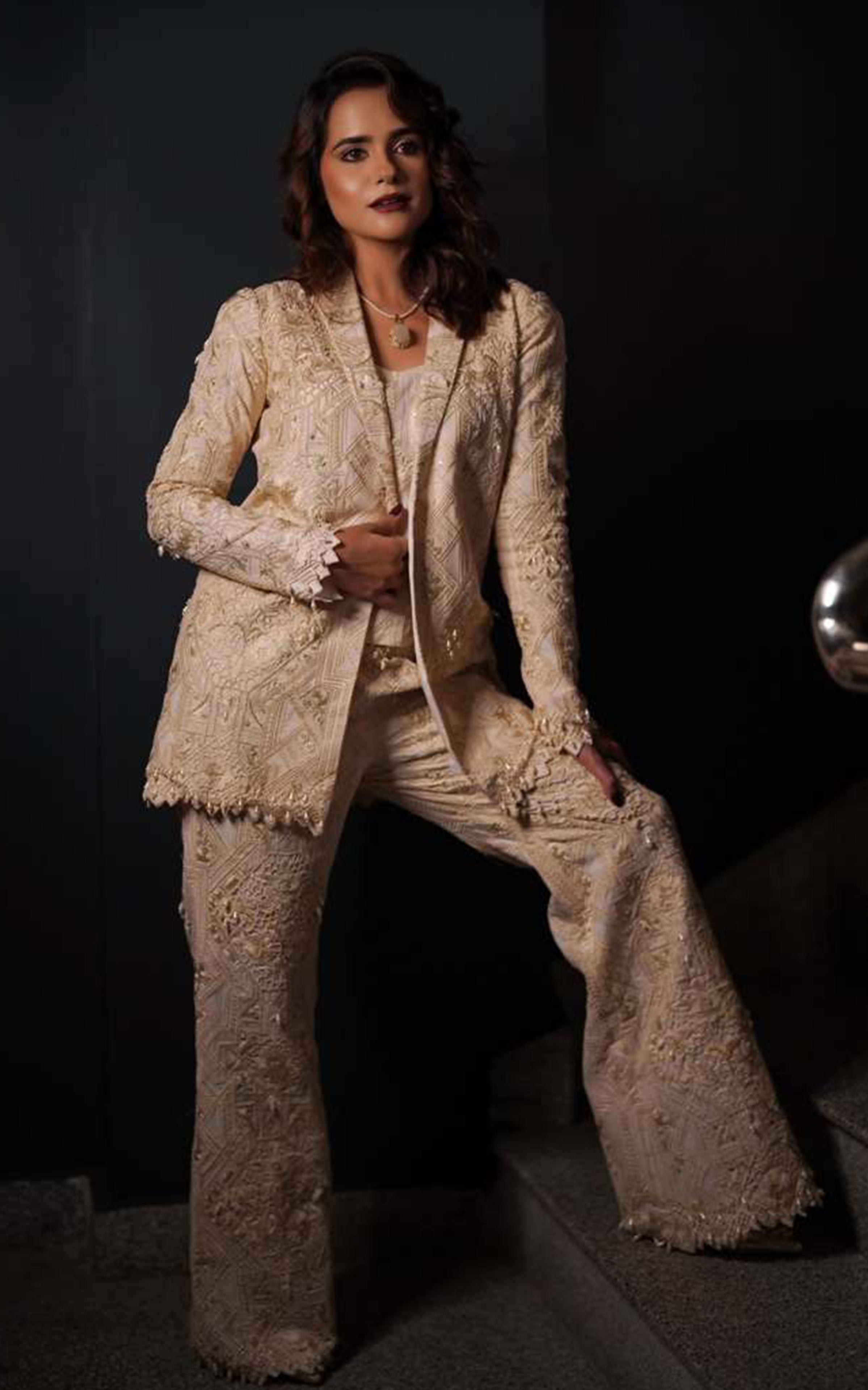 Organza Embroidered Jacket