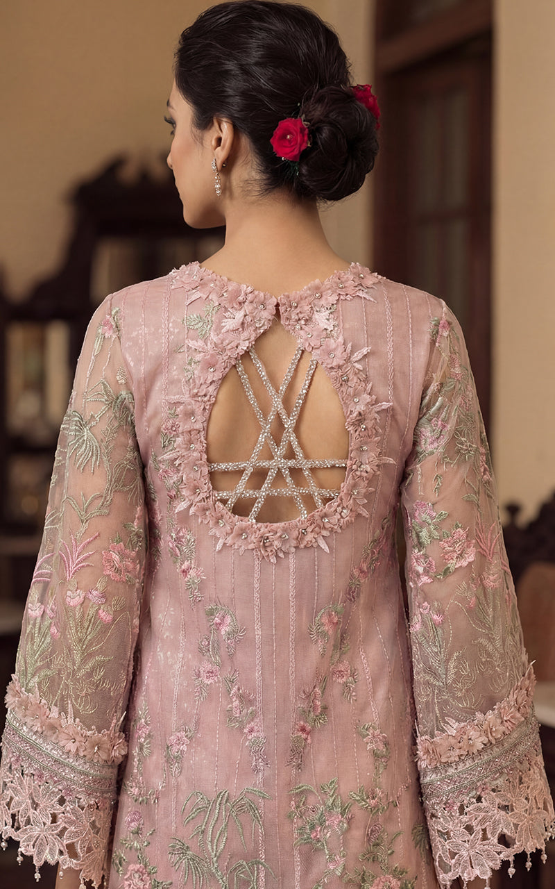 Dusty Rose Festive Long Front Open Set