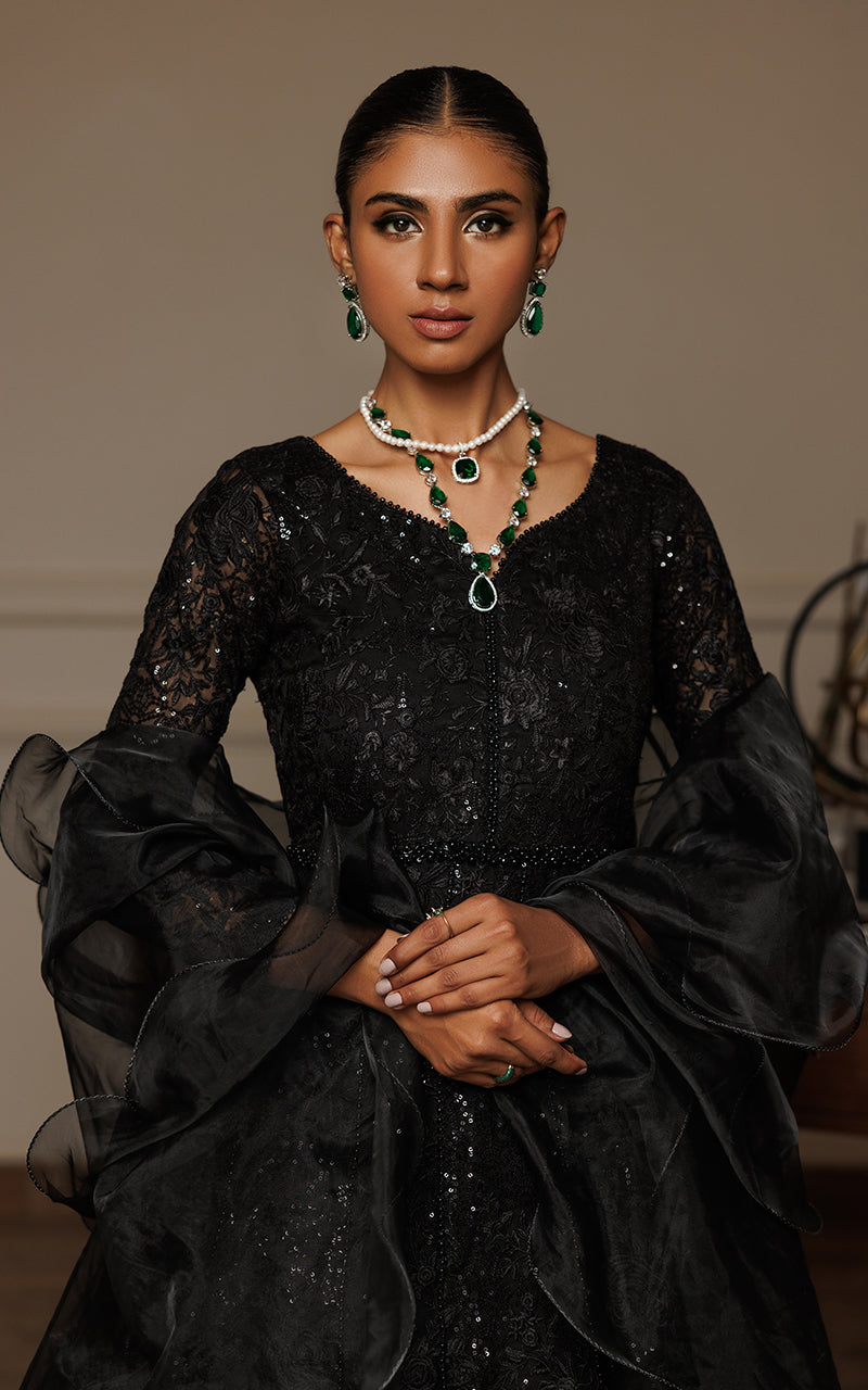 Chiffon Embroidered Maxi