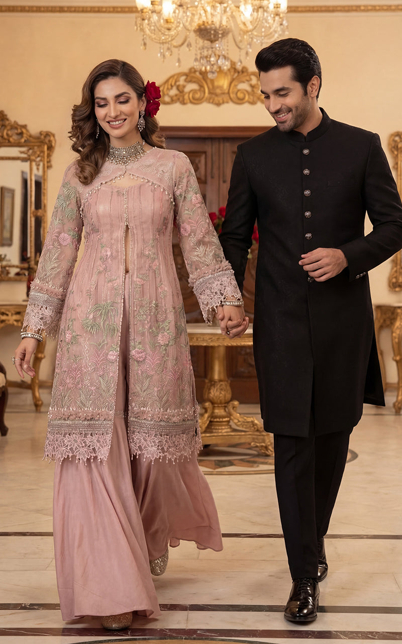 Unstitched Embroidered Fabric