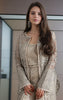 Unstitched Organza Embroidered Jacket With Blouse