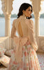 Unstitched Embellished Blouse With Printed Lehenga