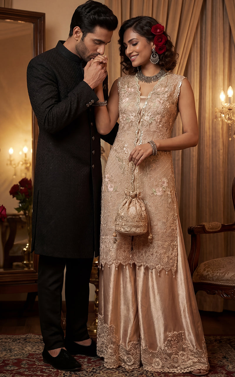 Unstitched Embroidered Fabric