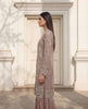 Dusty Rose Champagne Organza Jacket Ensemble.